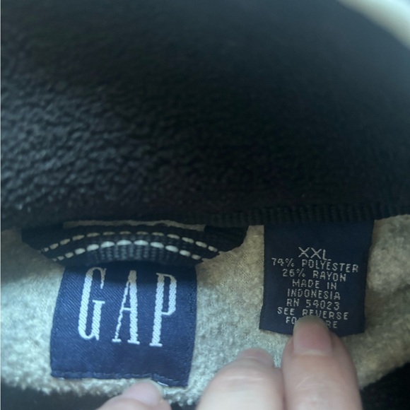 GAP Men's Light Gray Zip-Up Sweater - Picture 6 of 6